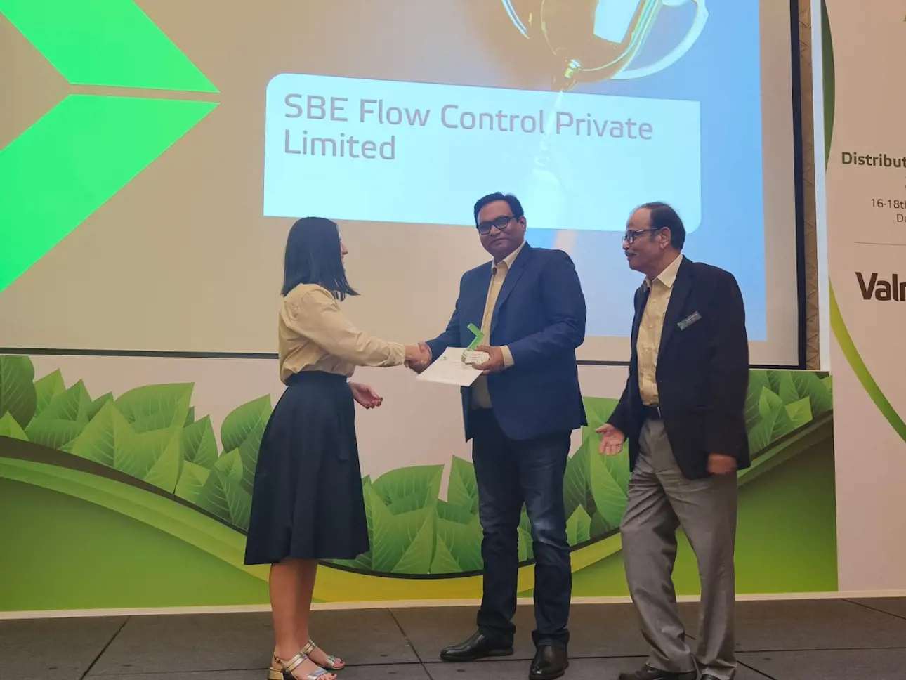 SBE Flow Control awarded at Distributor Days India