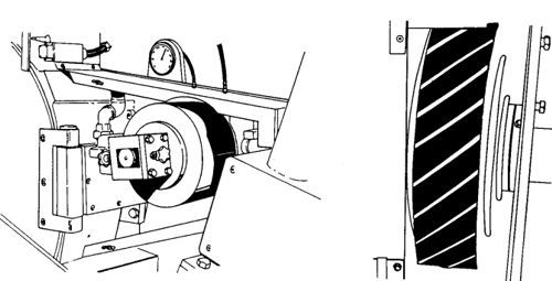 Idler pulley and contact wheel