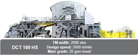 DCT100 HS tissue machine with Performance Service Agreement