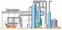 Production of sulfuric acid from incineration of pulp mill NCGs