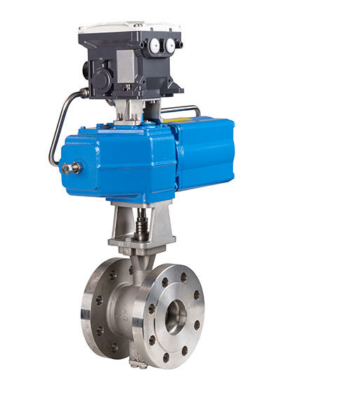 NelesTM segment valve with NDX intelligent valve controller