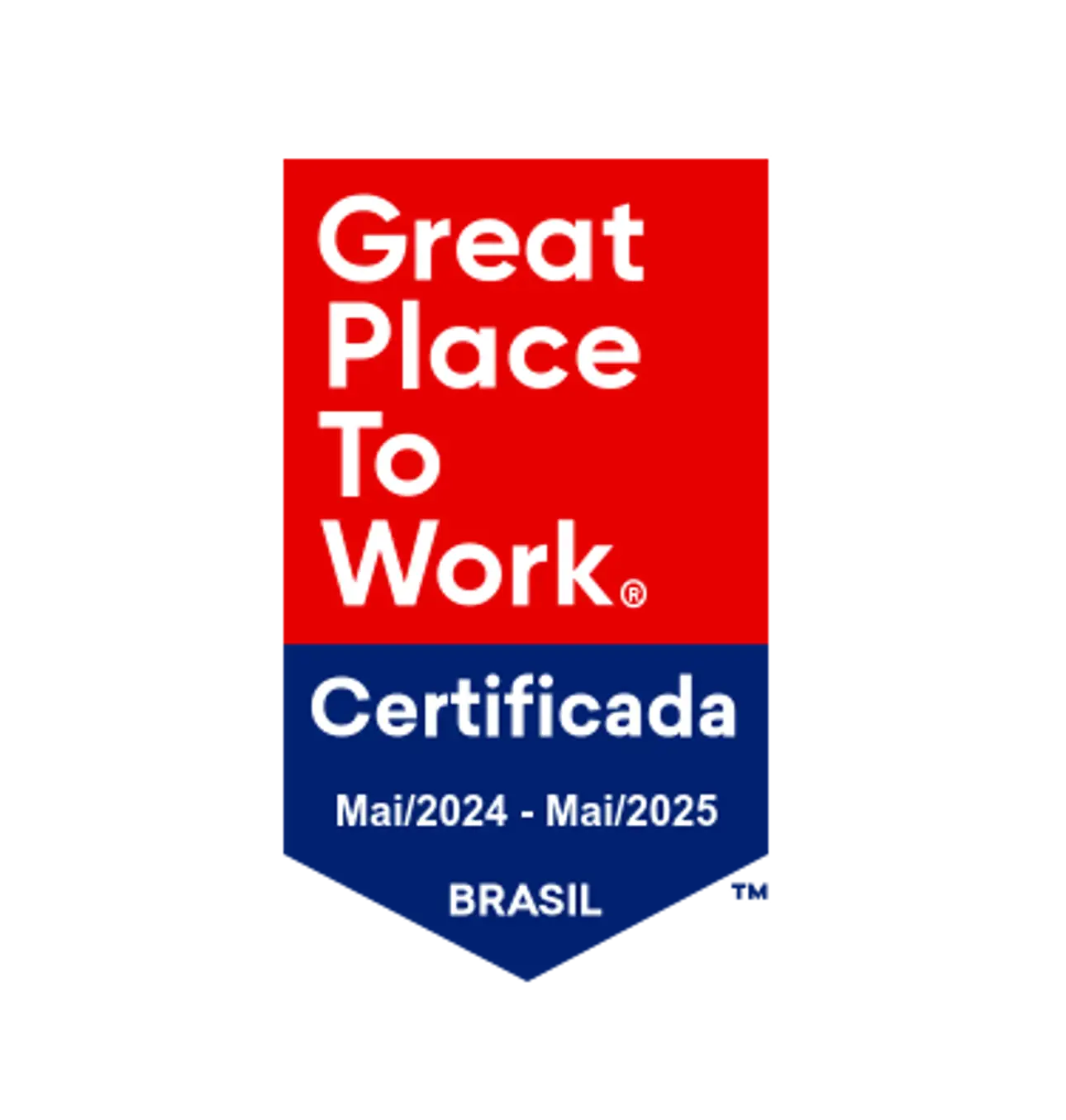 Valmet's great place to work certification in Brazil badge for 2024-2025