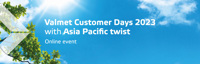 Pulp program: Valmet Customer Days with Asia Pacific twist, Online event, 13 September 2023