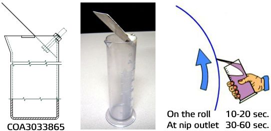 Wet film measuring method and tool