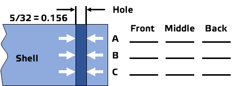 Suction roll shell hole inspection