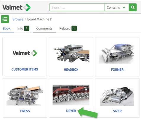 eStore select machine section