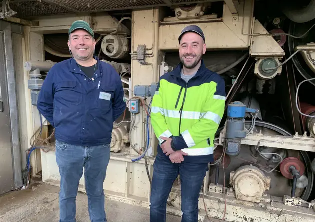 Amélioration de la sécurité, par le remplacement des éléments structurels d'une machine à papier