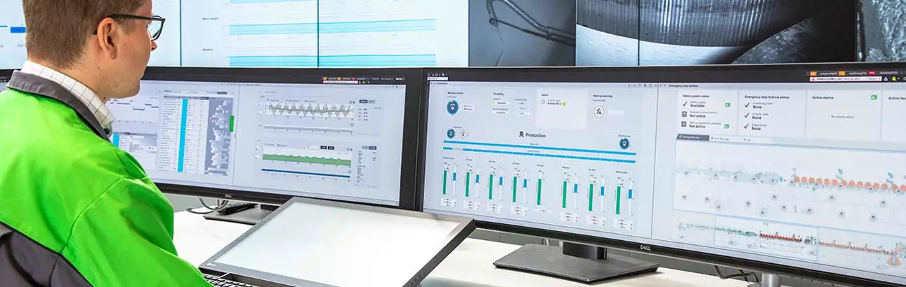 Safety controls (SIS) are integrated into the Valmet DNAe User Interface