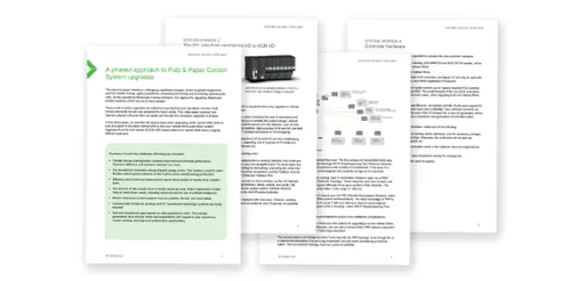 Whitepaper: A phased approach to Pulp & Paper Control System upgrades