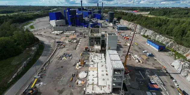 Celebrating the groundbreaking ceremony for Vantaa Energy's high-temperature incineration plant