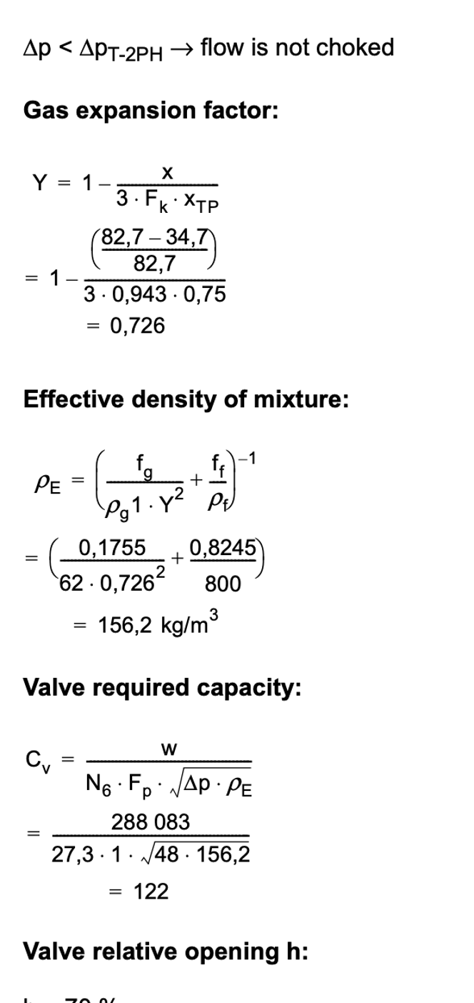 Two phase flow of liquid and gas sizing example 4.png