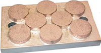 Sintered brake pads for demanding brake applications