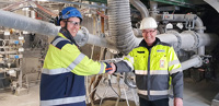 SCA Munksund paper mill - fossil-free lime kiln