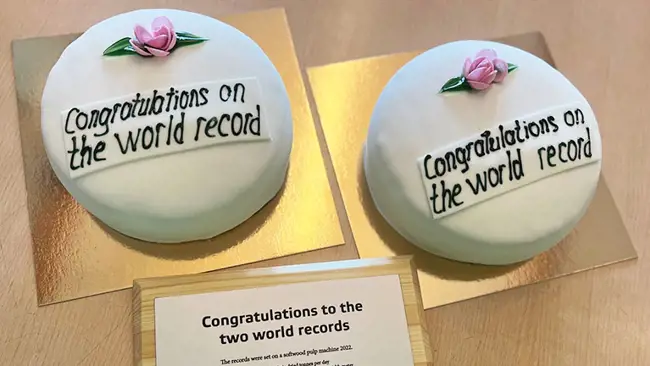 World records celebrated at Södra Cell Värö